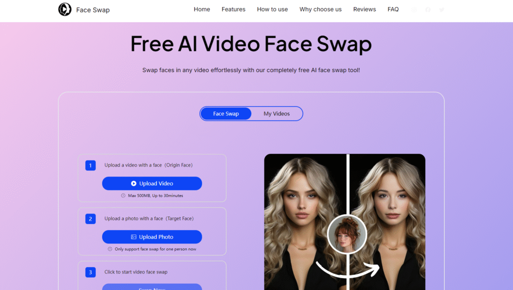 Best Video to Video AI Face Swap Tools of 2025