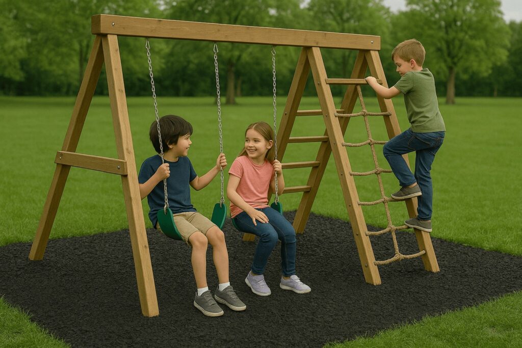What are the different types of children’s play frames