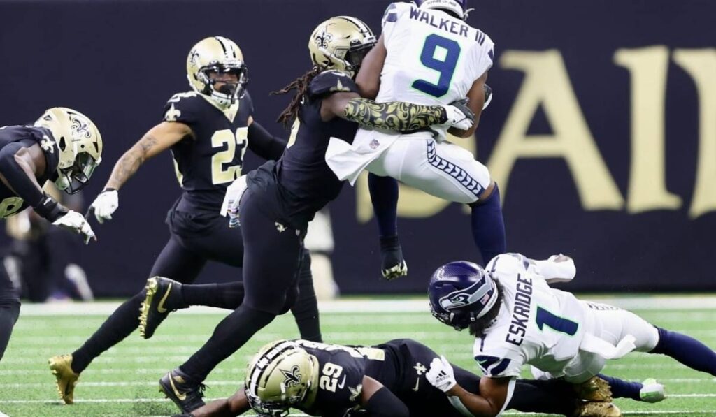 New Orleans Saints vs Seahawks Match Player Stats