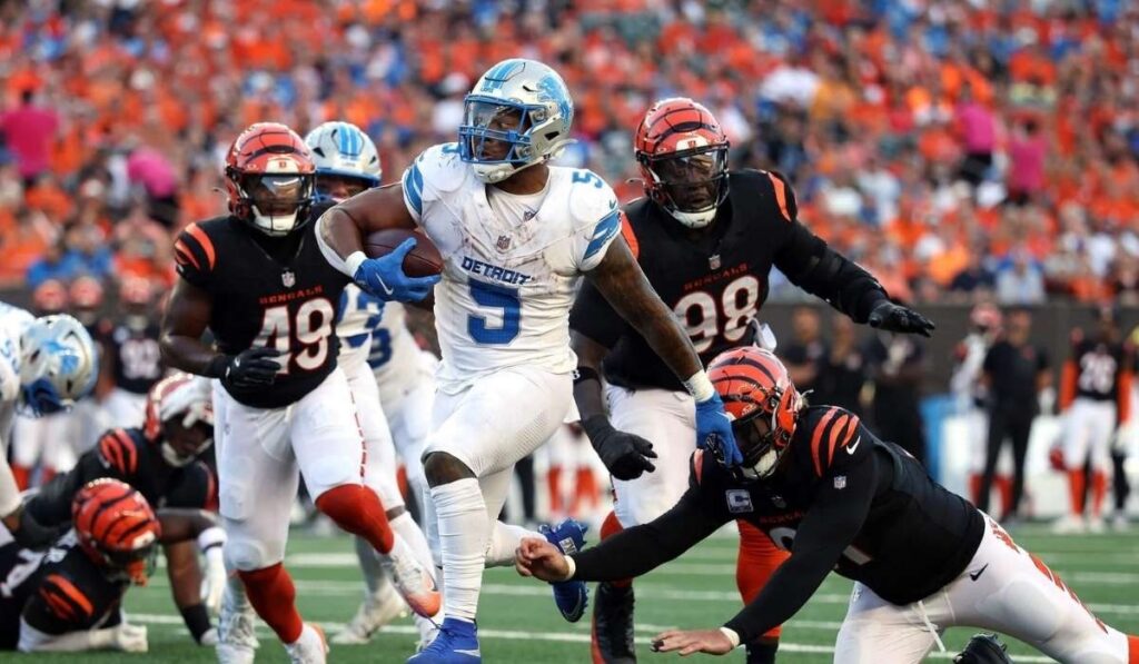 Detroit Lions vs Bengals Match Player Stats