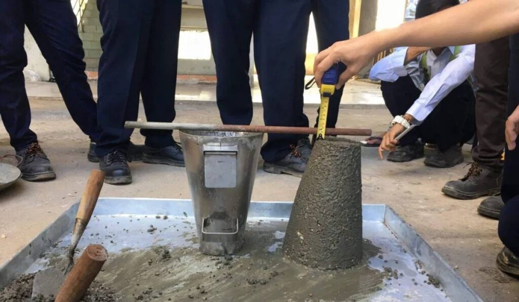 concrete slump testing