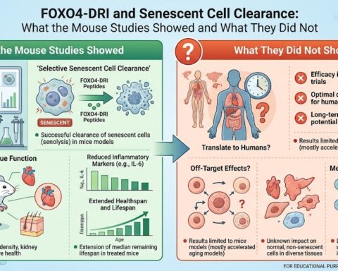 FOXO4-DRI and Senescent Cell Clearance What the Mouse Studies Showed and What They Did Not